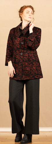 Peplum Jacket Red