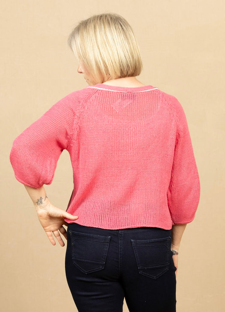 Allison 3/4 Sleeve Top Pink