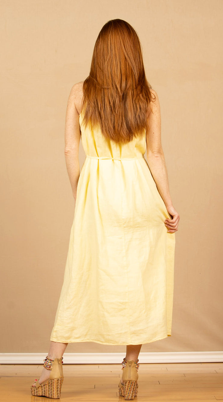 Shirred Cami Maxi Dress Dahlia Yellow
