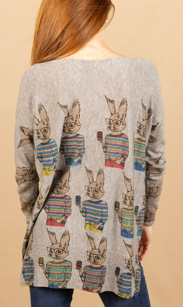 Scoop Neck Sweater Bunny