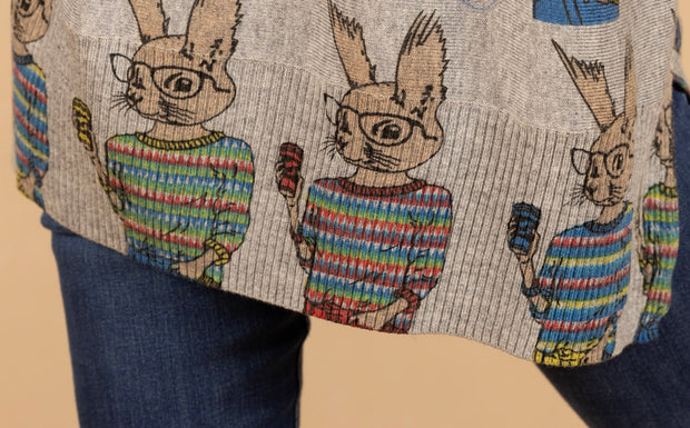 Scoop Neck Sweater Bunny