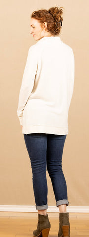 Thumbhole Sweater White