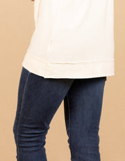 Thumbhole Sweater White