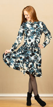 Nadia Dress Reflect Pond Print