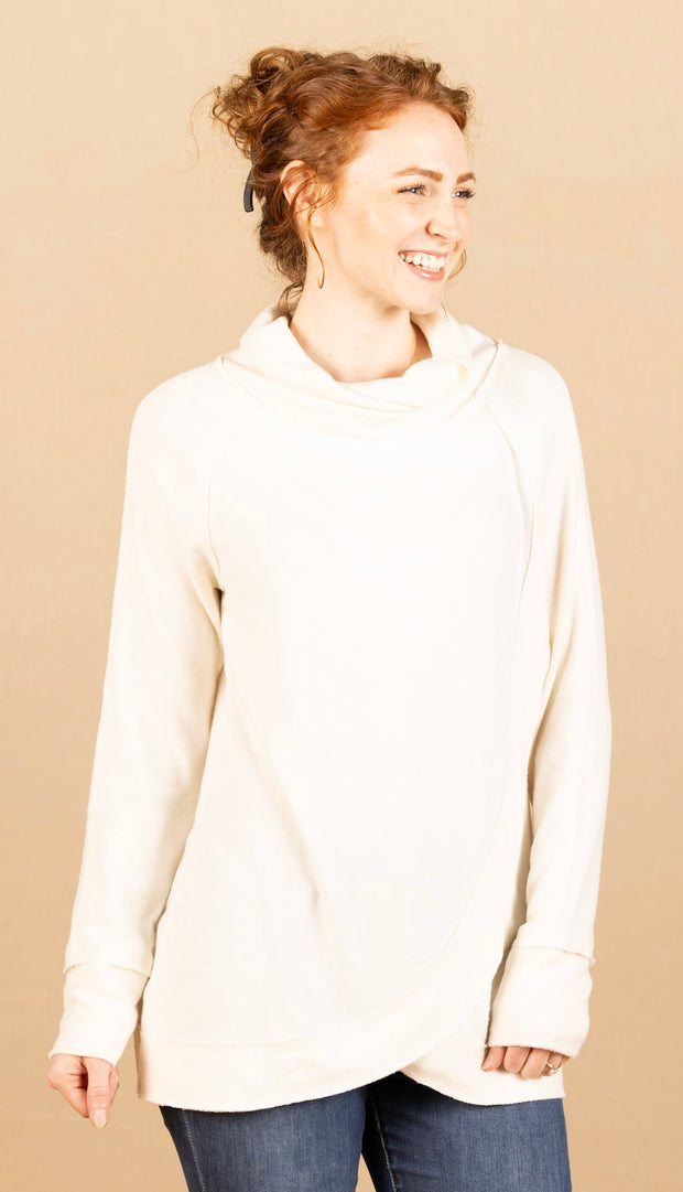 Thumbhole Sweater White