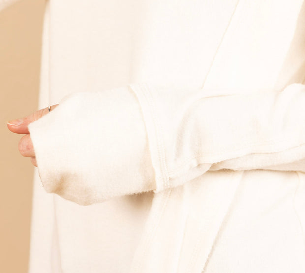 Thumbhole Sweater White