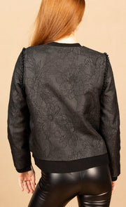 Jonnai Jacquard Jacket Black