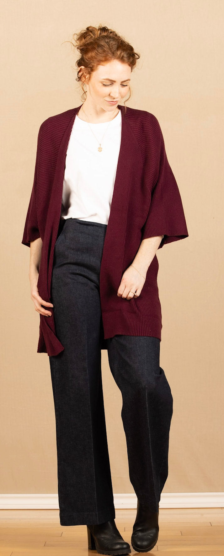 Miko Cardigan Dark Cherry