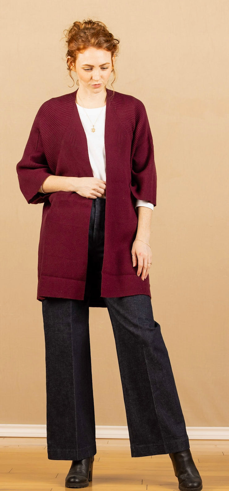 Miko Cardigan Dark Cherry