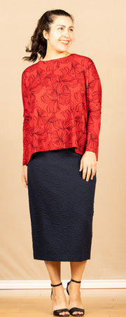 Barr Jersey Top Haute Red