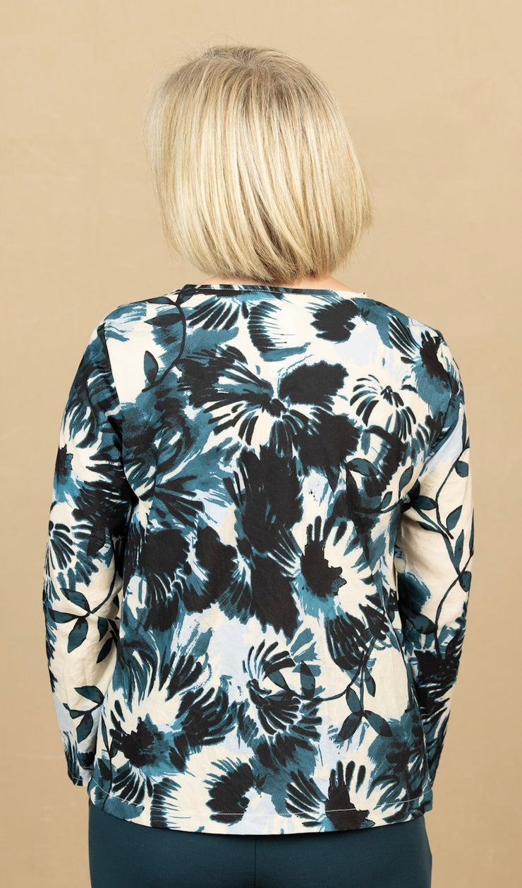 Kala Blouse Reflect Pond Print