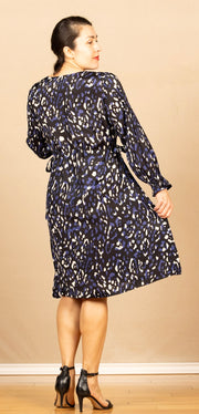 Norin Print Dress Medieval Blue