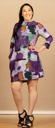 One Pocket Dress Purple