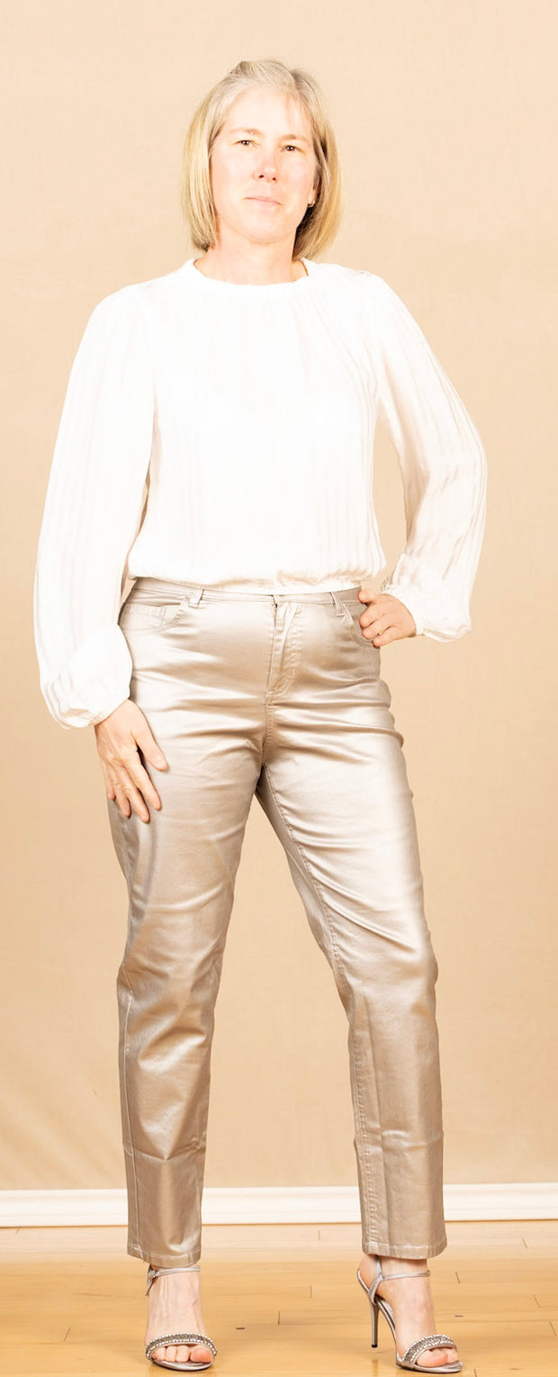 Elastic Shirred Top Winter White