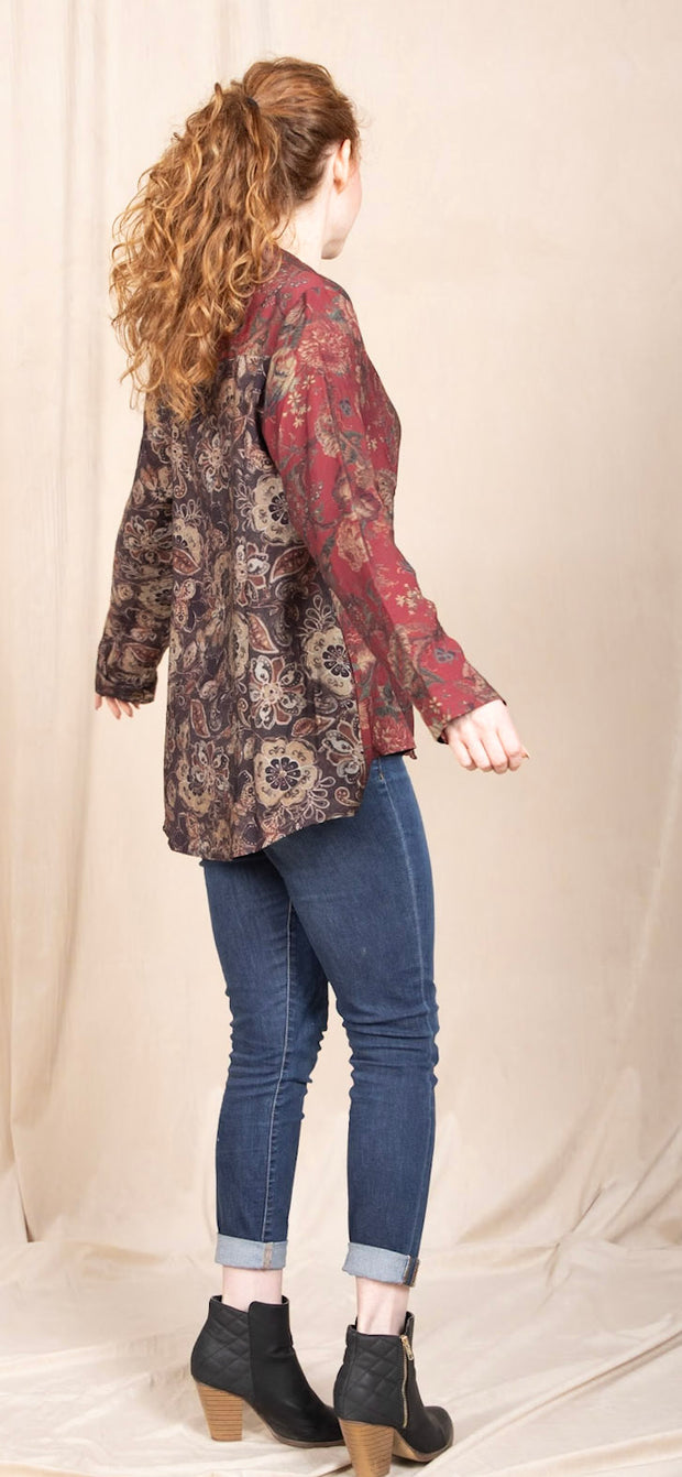 Mixed Floral Button Down