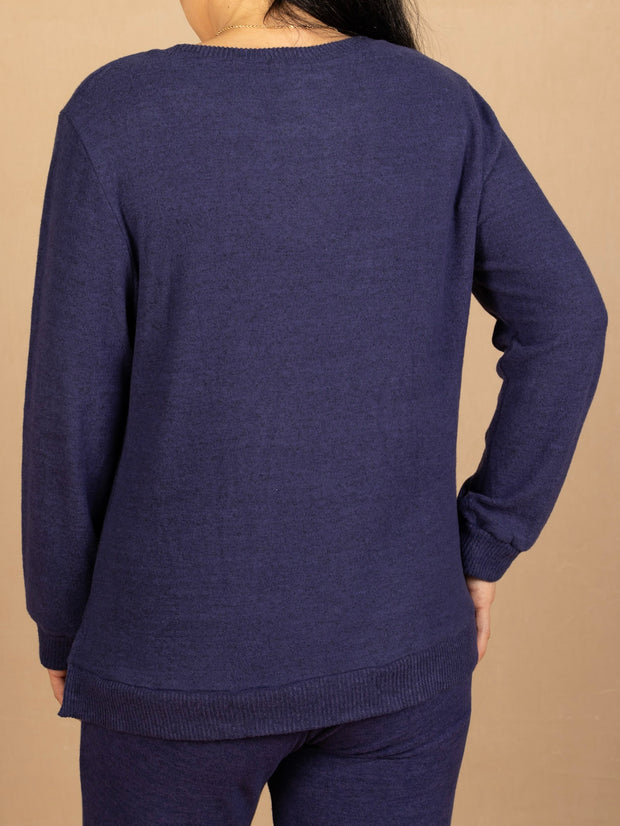 Fleece Pullover Navy