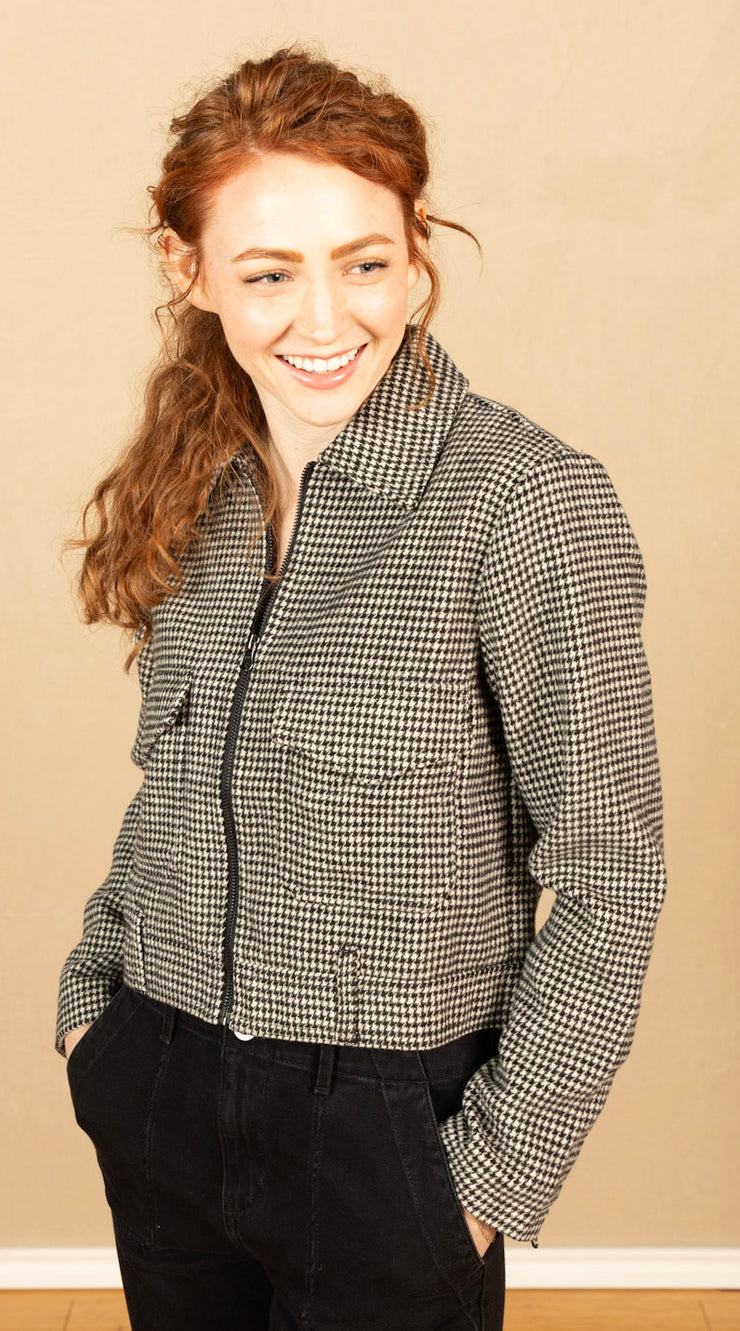 Flap Pocket Zip Up Jacket