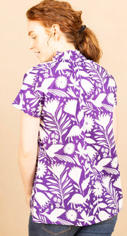 Walsh Top Purple Print