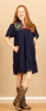 Evie Dress Navy