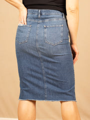 Midi Skirt Medium Wash