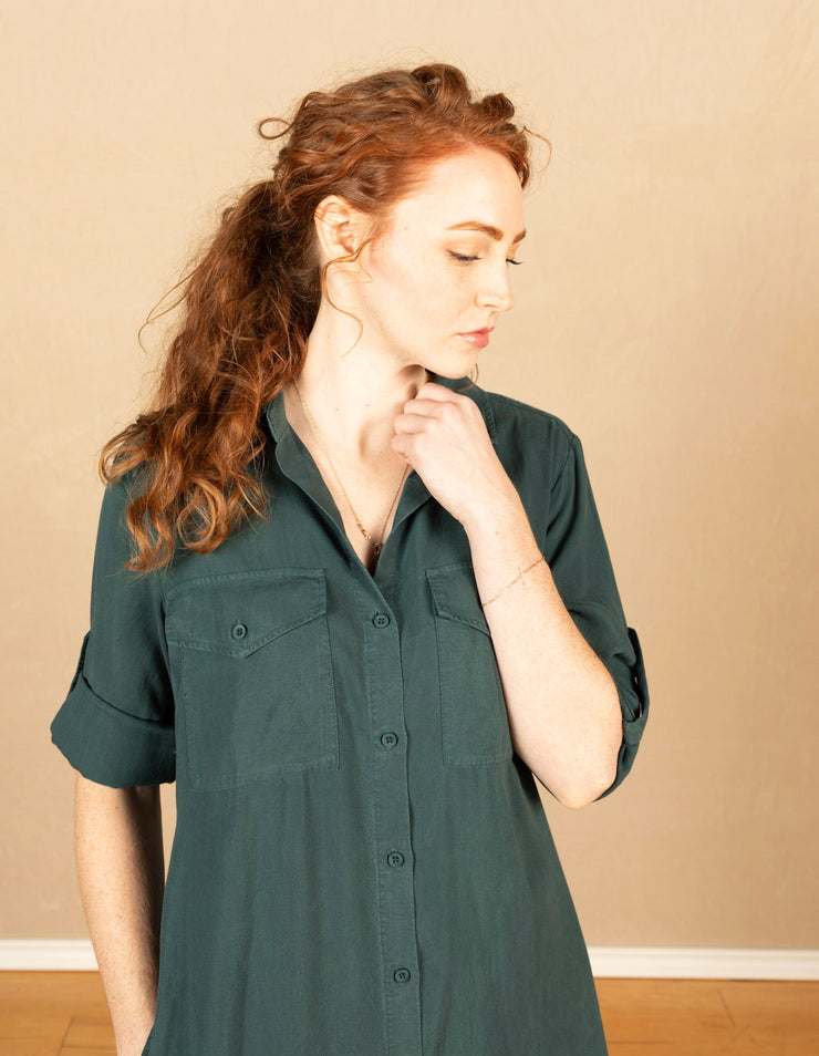 Maxi Shirt Dress Jade Night