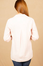 Shirt Tail Button Down Petal Pink