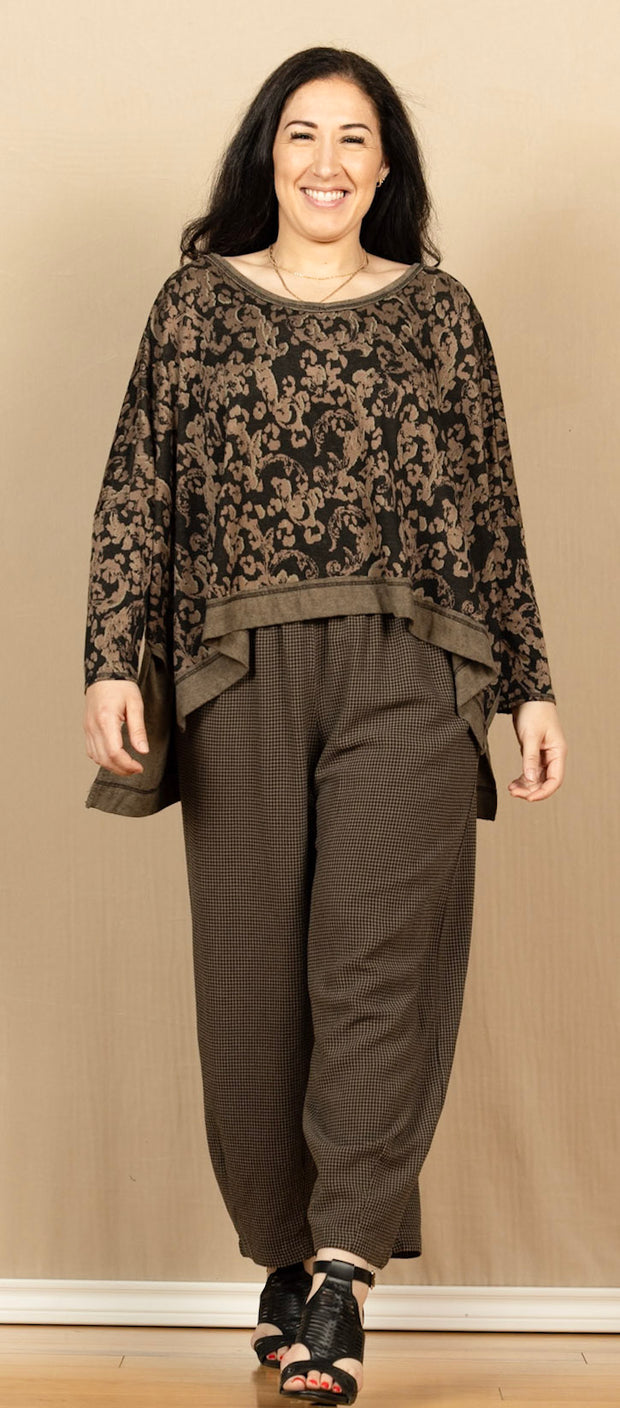 Cropped Dart Pant Saddle