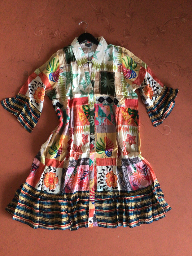 Multi/Palm Dress
