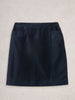 Coral Velvet Skirt Dark Navy, Pockets
