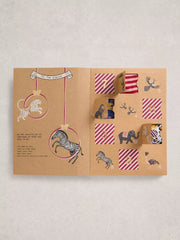 12 Davys Advent Sock Pink Multi