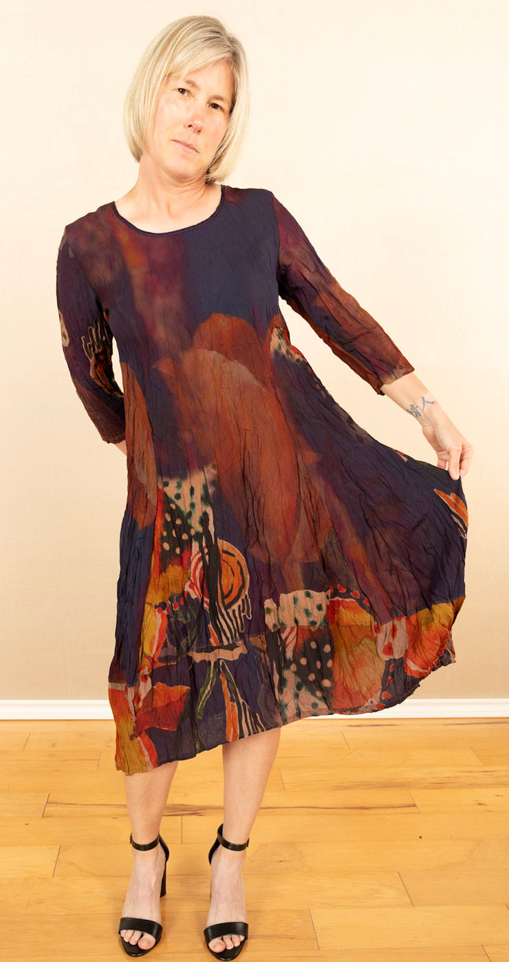 Desert Sunset Crushed Dress