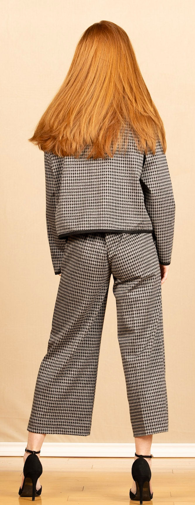 Piana Pant Black Houndstooth