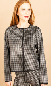 Juanta Jacket Black Houndstooth