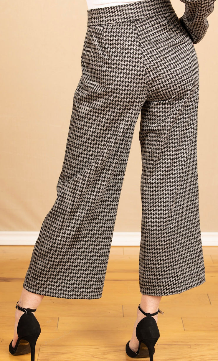 Piana Pant Black Houndstooth