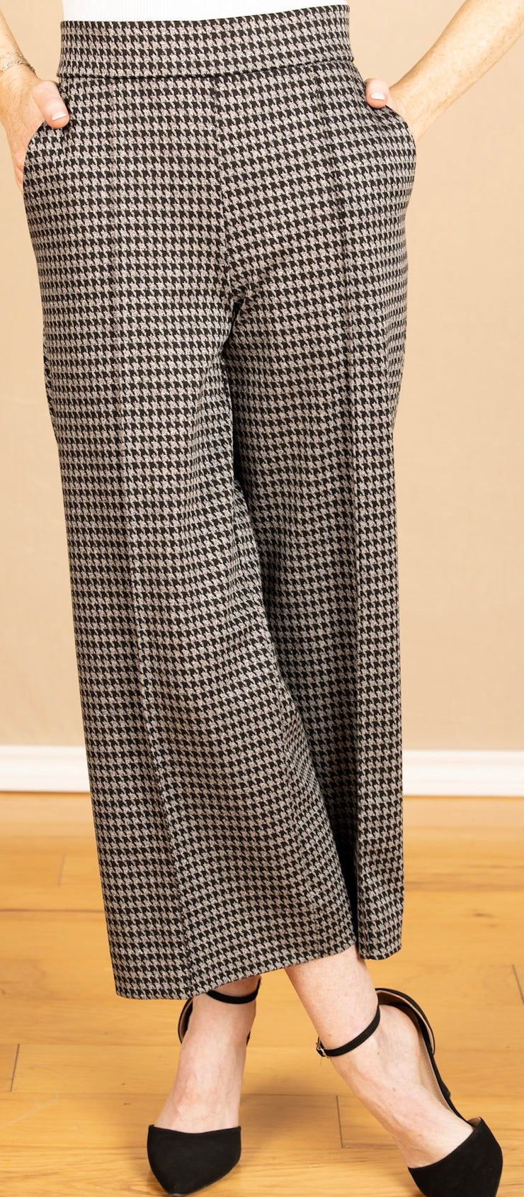 Piana Pant Black Houndstooth