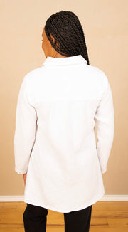 Bias Back Shirt White