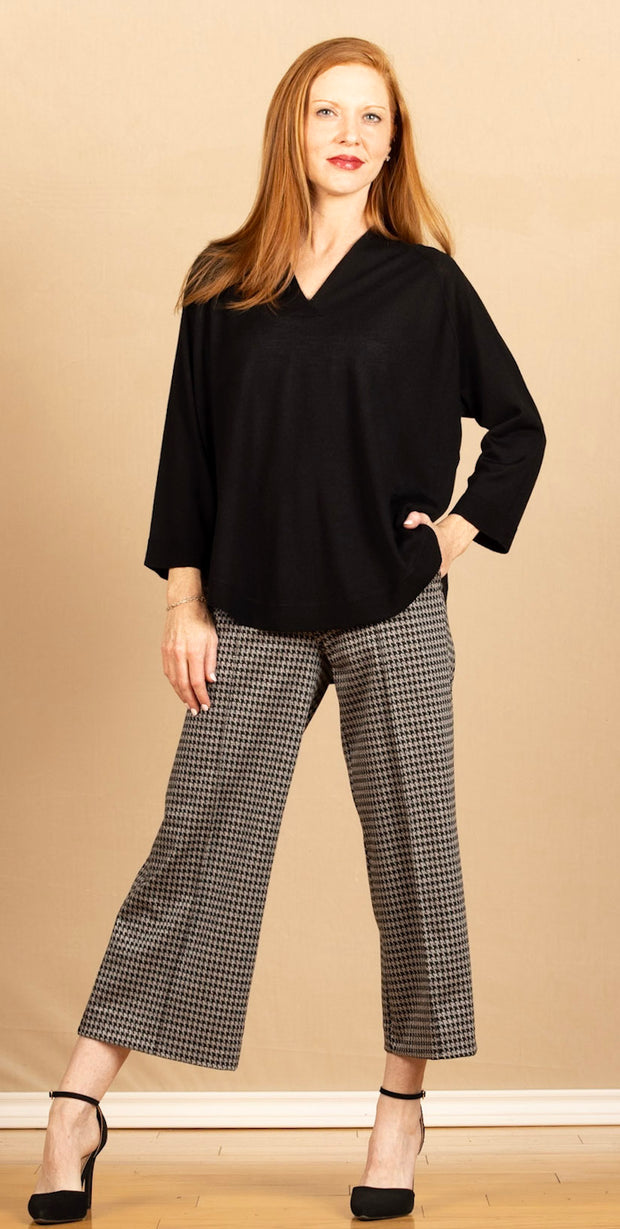 Piana Pant Black Houndstooth