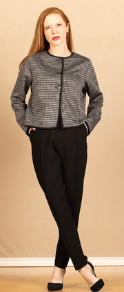 Juanta Jacket Black Houndstooth