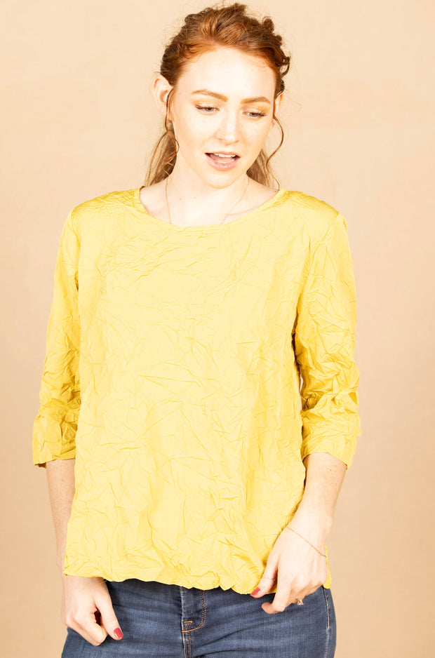 Crush Pullover Top Gold