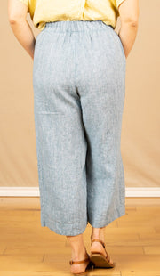 Panel Pant Dark Teal Yarn Dye