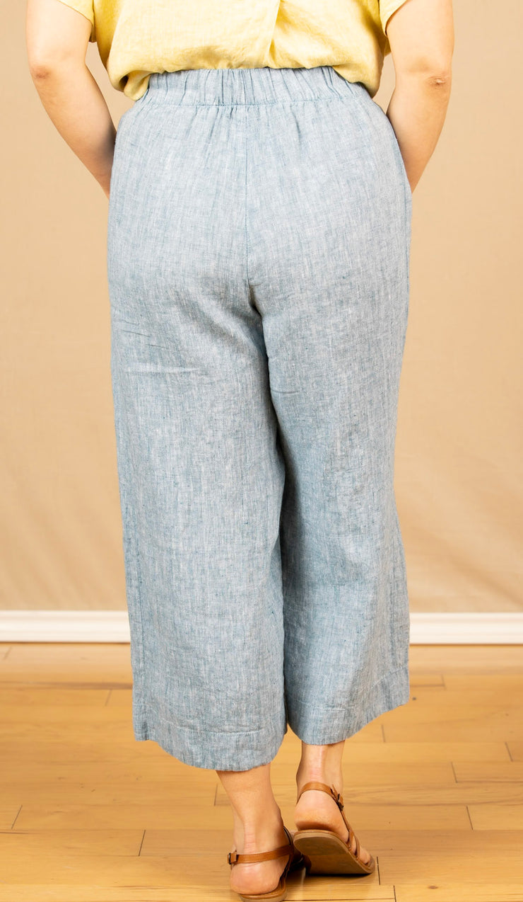 Panel Pant Dark Teal Yarn Dye