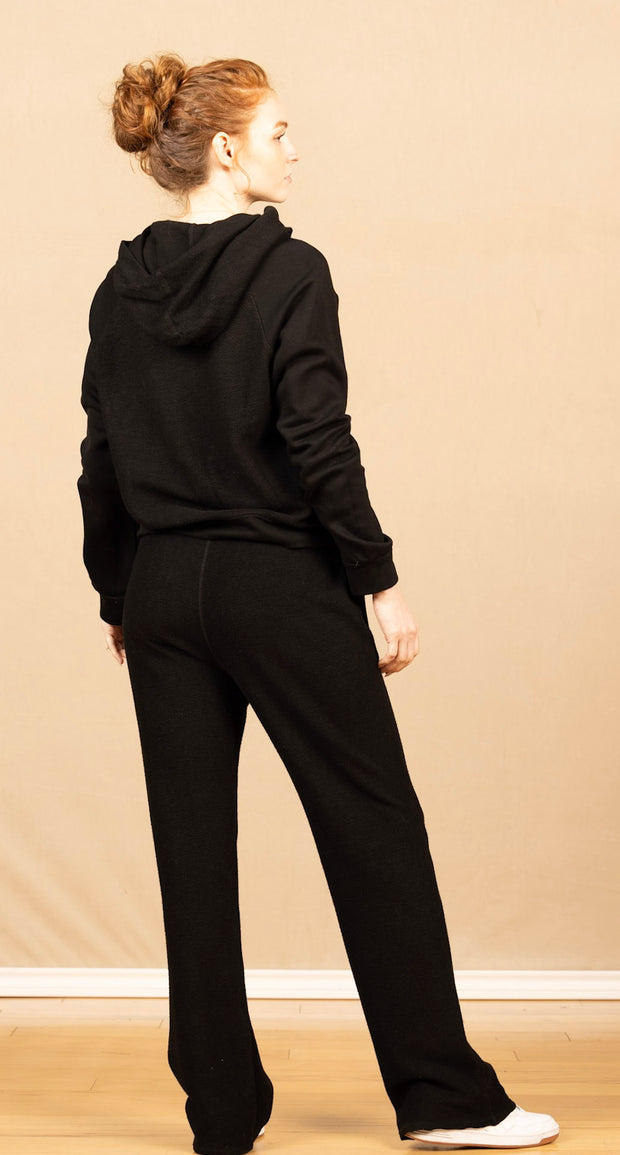 Wide Leg Sweatpant Black