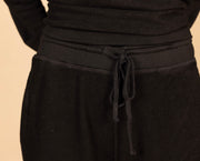 Wide Leg Sweatpant Black