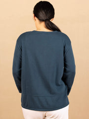 Wonky Pocket Top Teal