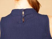 Mock Neck Top Navy Coast