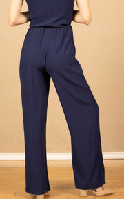 Clean Wide Leg Pant Navy Coast