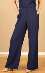 Clean Wide Leg Pant Navy Coast