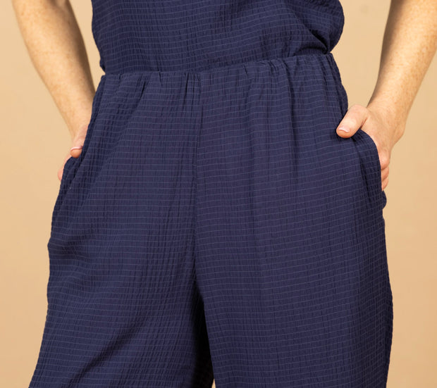 Clean Wide Leg Pant Navy Coast