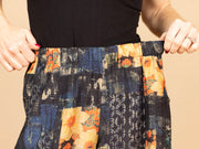 Lantern Pant Navy Print