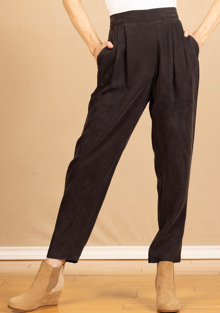 Nico Clean Waist Slouchy Trouser Black